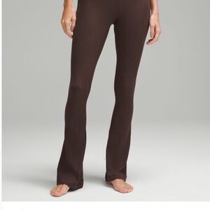 Lululemon Align High-Rise Ribbed Mini Flare Extra Short Inseam Espresso